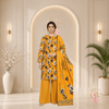 BAREEZE Digital Printed Lawn 3 Piece Unstitched Suit - Mustard Yellow Floral - Unstitched | Outfizia
